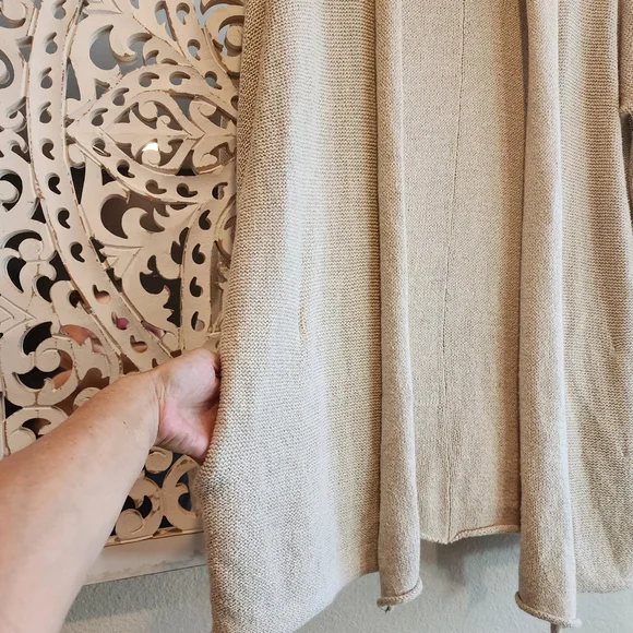 BROCHU WALKER CARDIGAN LINEN OPEN SWEATER SIZE SMALL - Picture 14 of 15